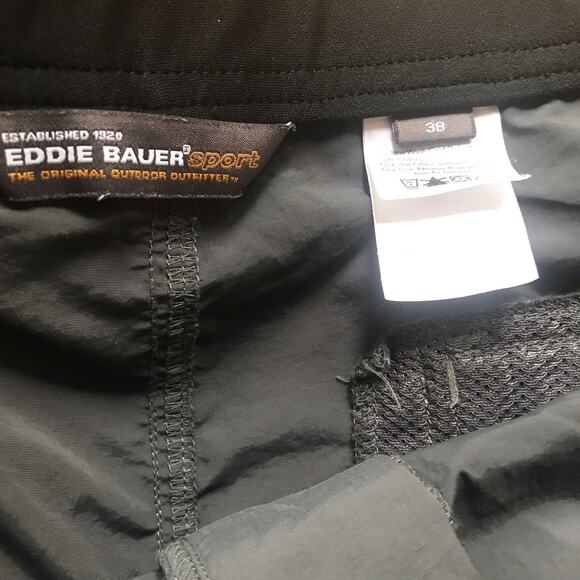 Eddie Bauer Sport Cargo Gray Polyester Hiking Shorts Men's Size 38 - Picture 4 of 5